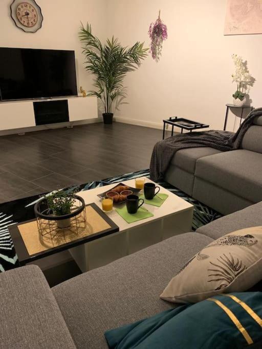 Grand Appartement 2 Chambres 5 Pers Max, Vue Panoramique Avec Parking Mulhouse Bagian luar foto